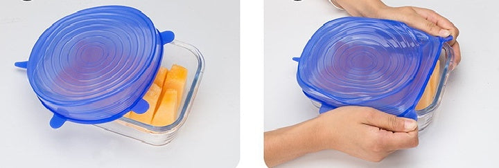 Stretch & Seal Food Covers 6 Piece Lids