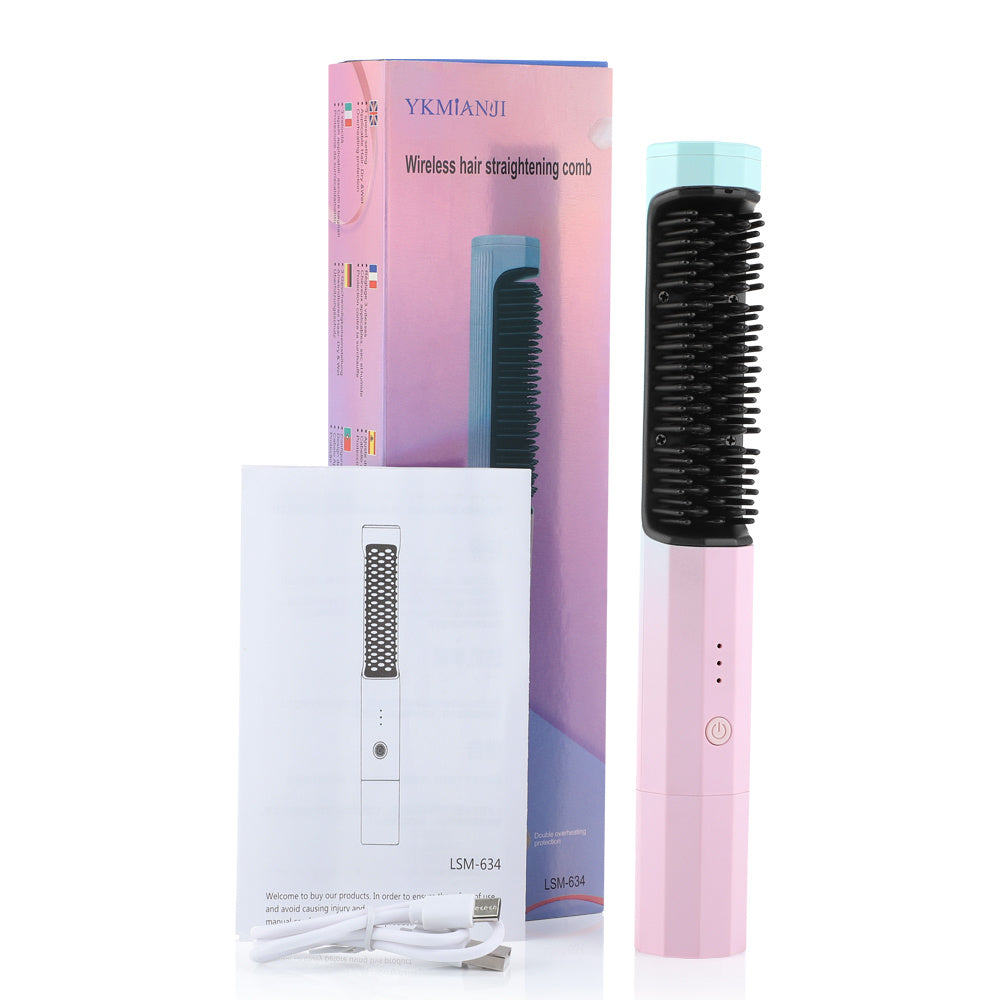 Portable Straightening & Curling Comb
