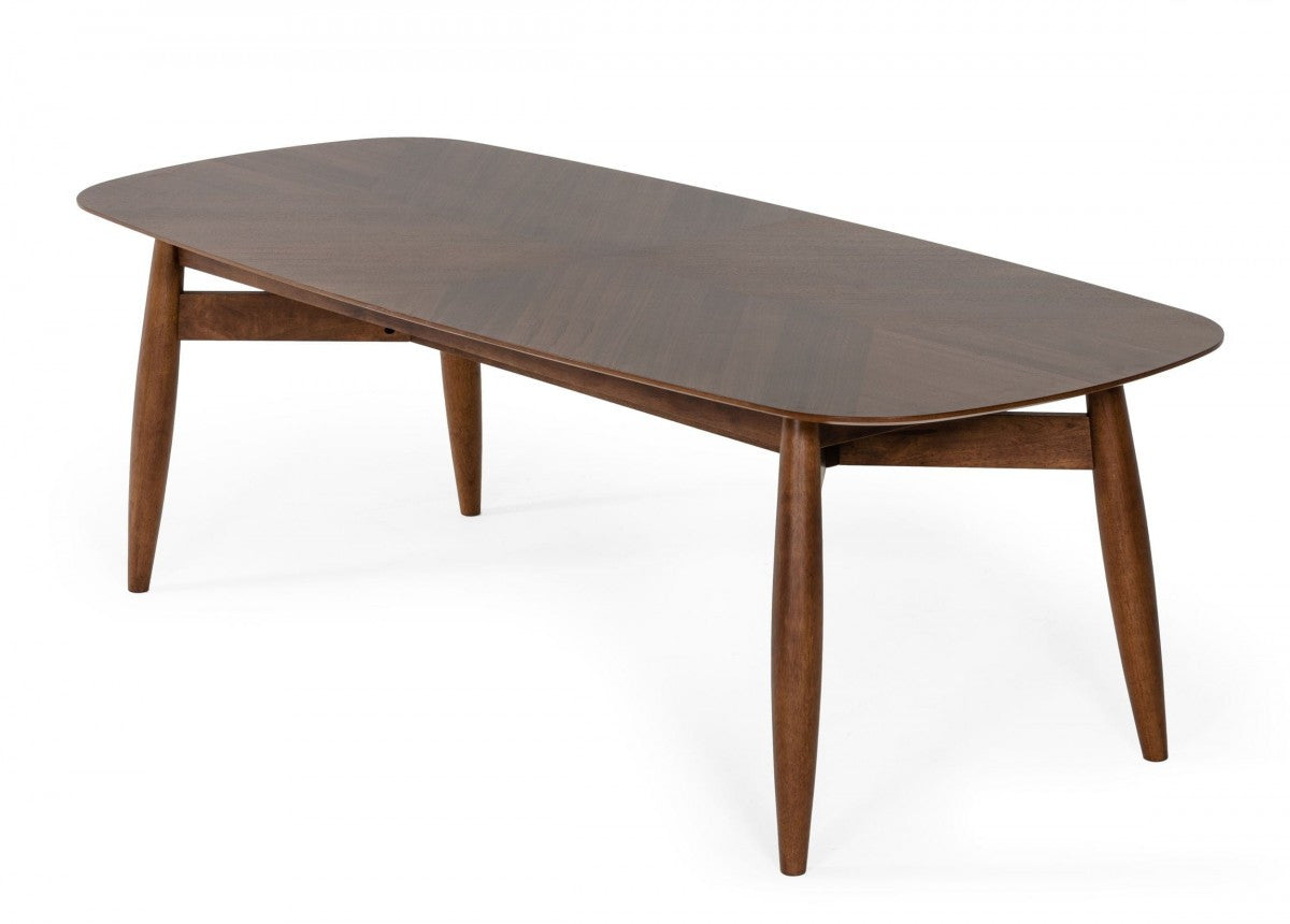 95" Brown Solid Wood Dining Table-1
