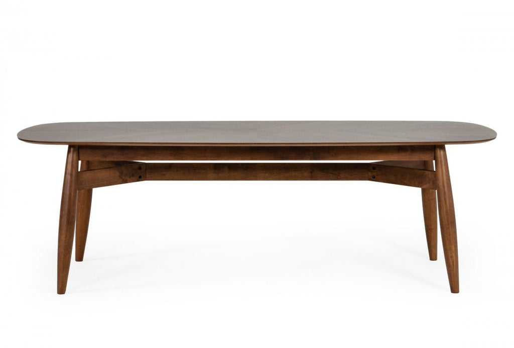 95" Brown Solid Wood Dining Table-2