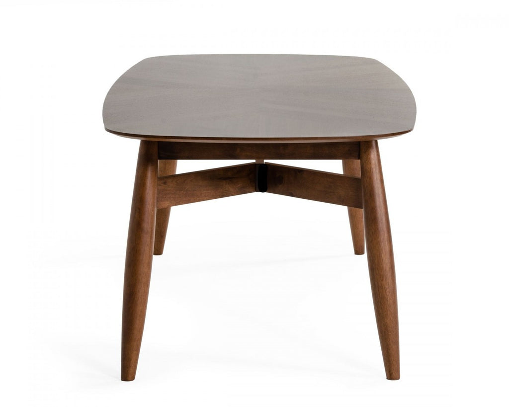 95" Brown Solid Wood Dining Table-3