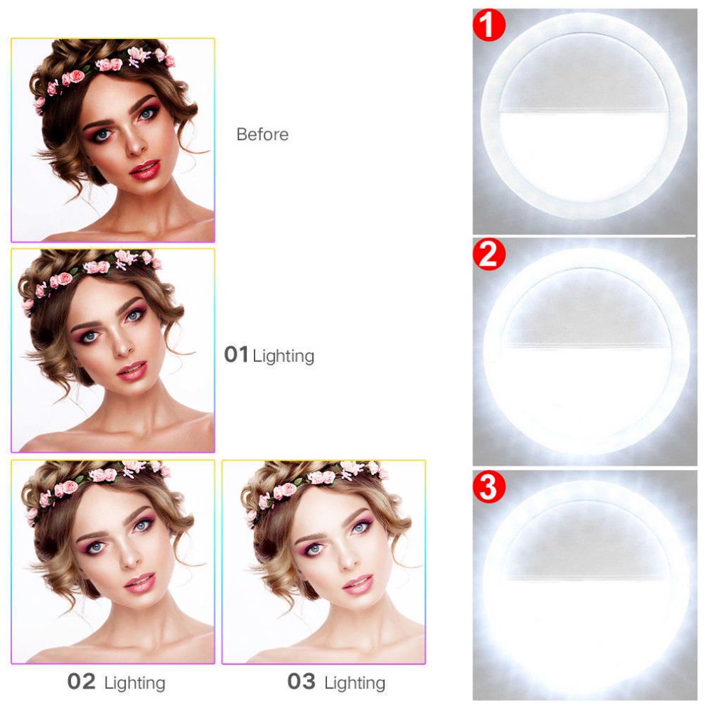 Portable Selfie Ring Light