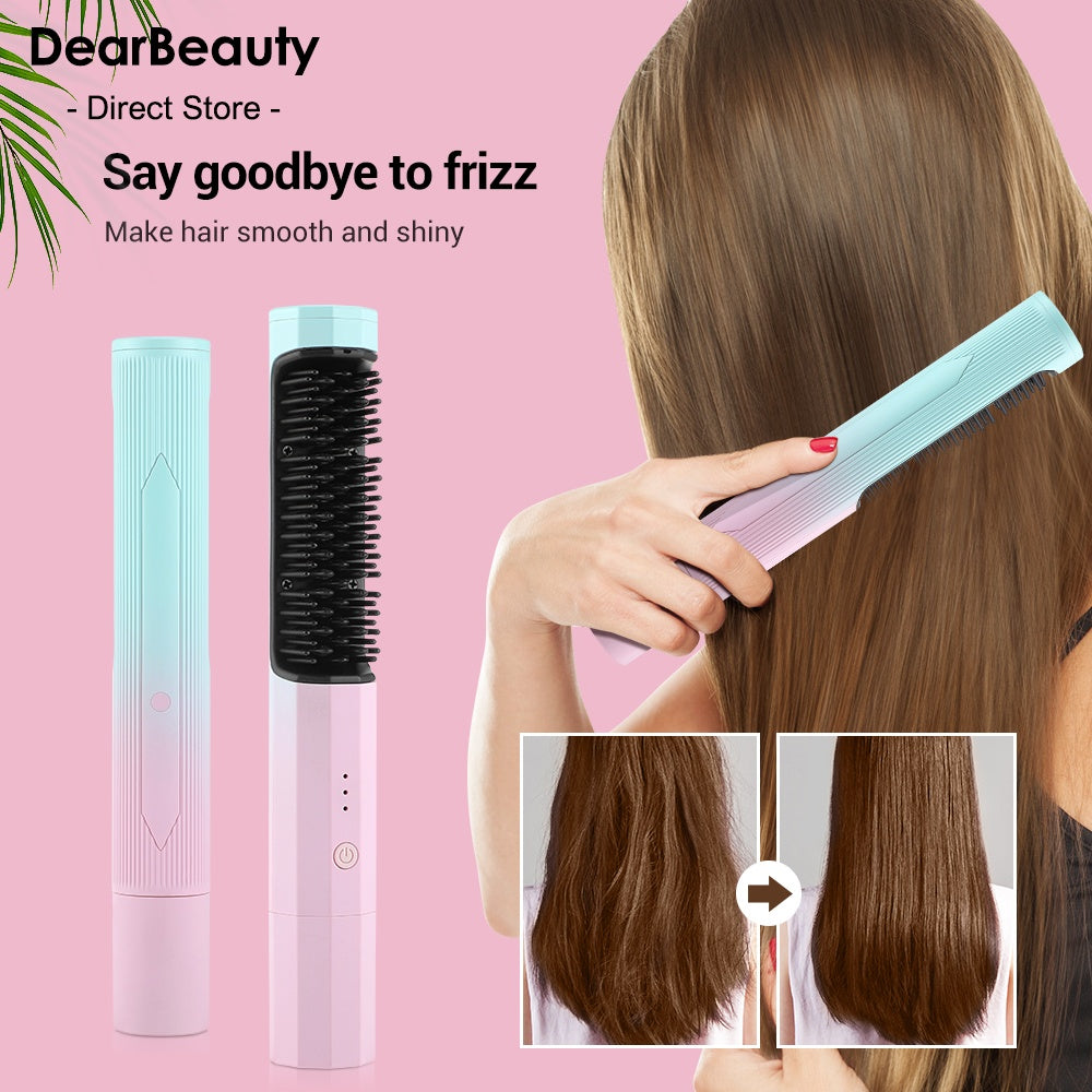Portable Straightening & Curling Comb