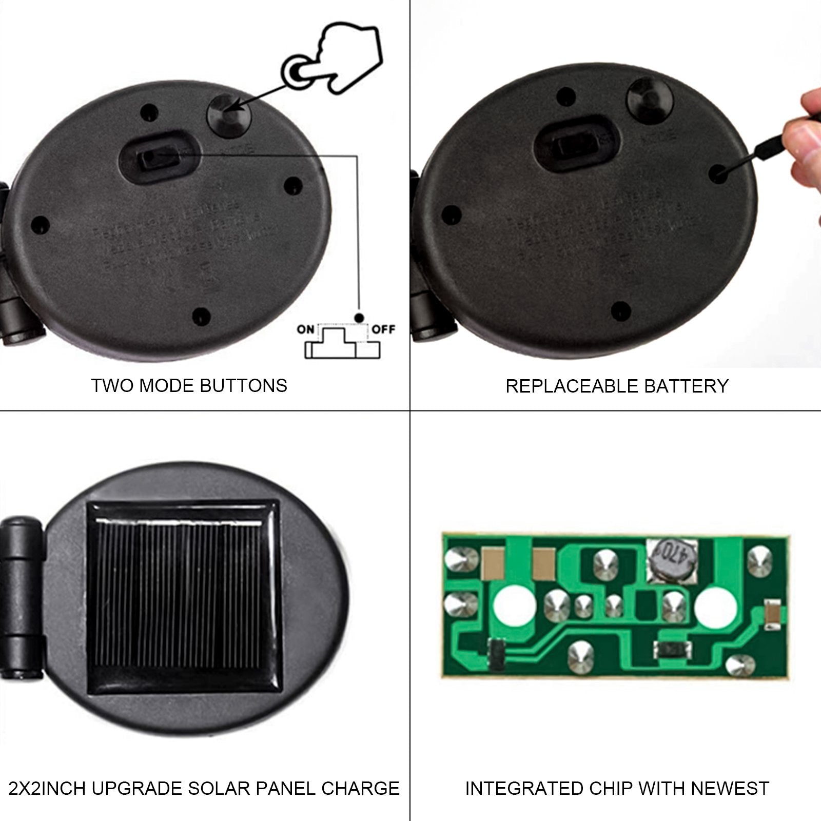 Solar-Powered Firework Garden Lights