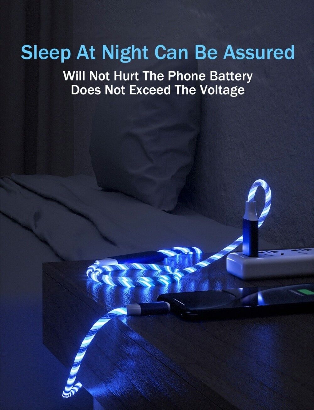 3-in-1 LED Fast Charging Cable Adapter