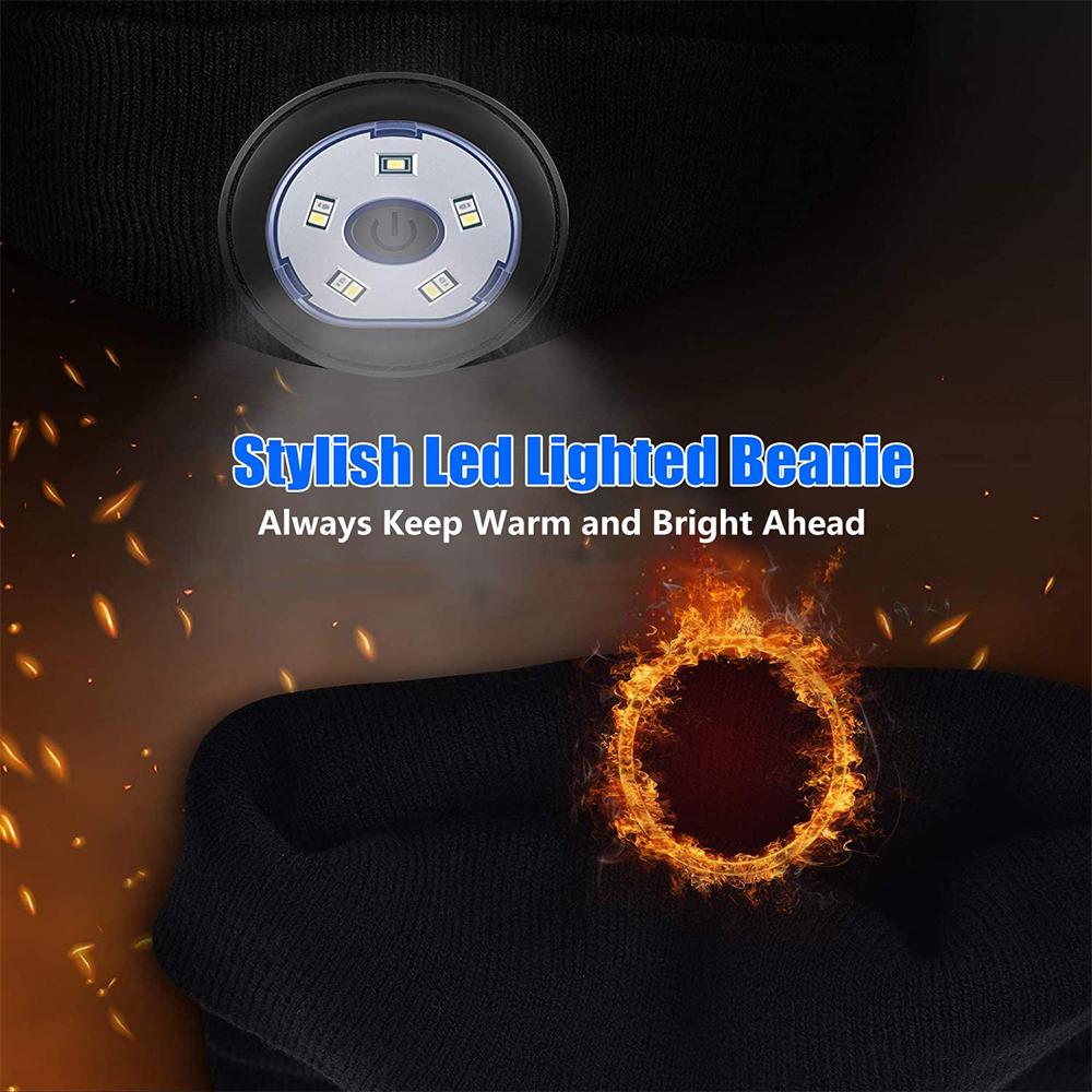 Wireless Bluetooth LED Hat with Music Speakers Light