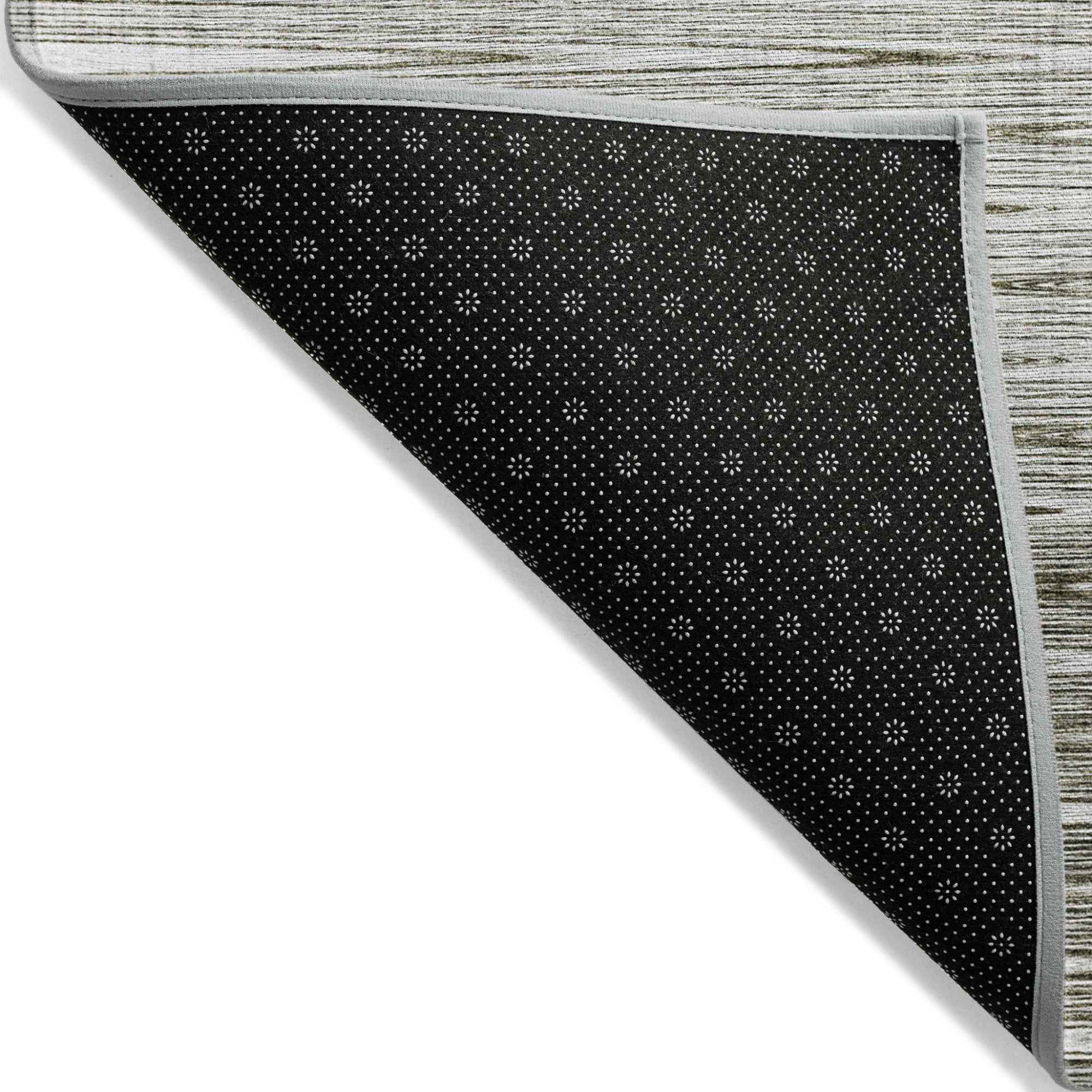 3' X 5' Taupe And Beige Abstract Washable Indoor Outdoor Area Rug-2