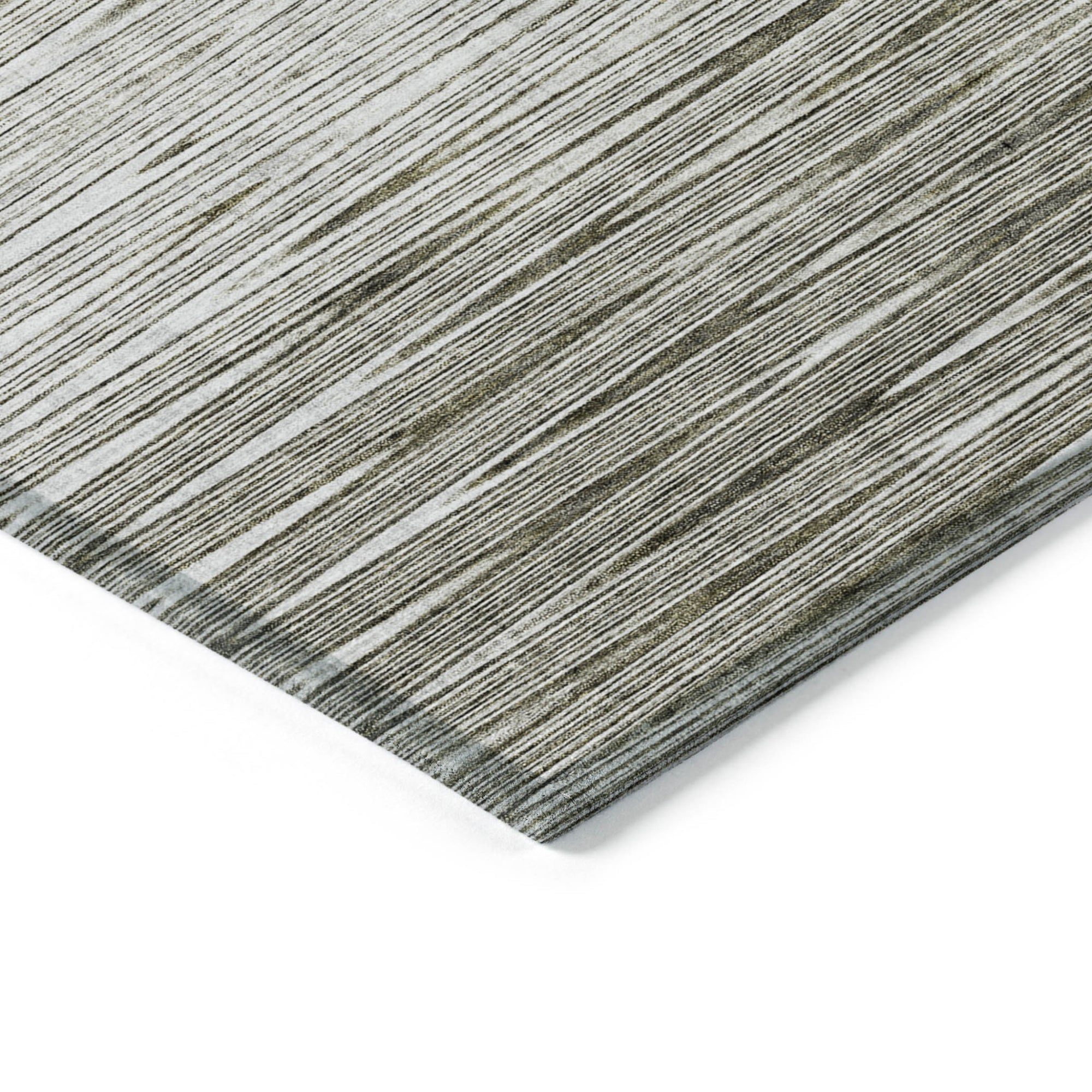 3' X 5' Taupe And Beige Abstract Washable Indoor Outdoor Area Rug-3