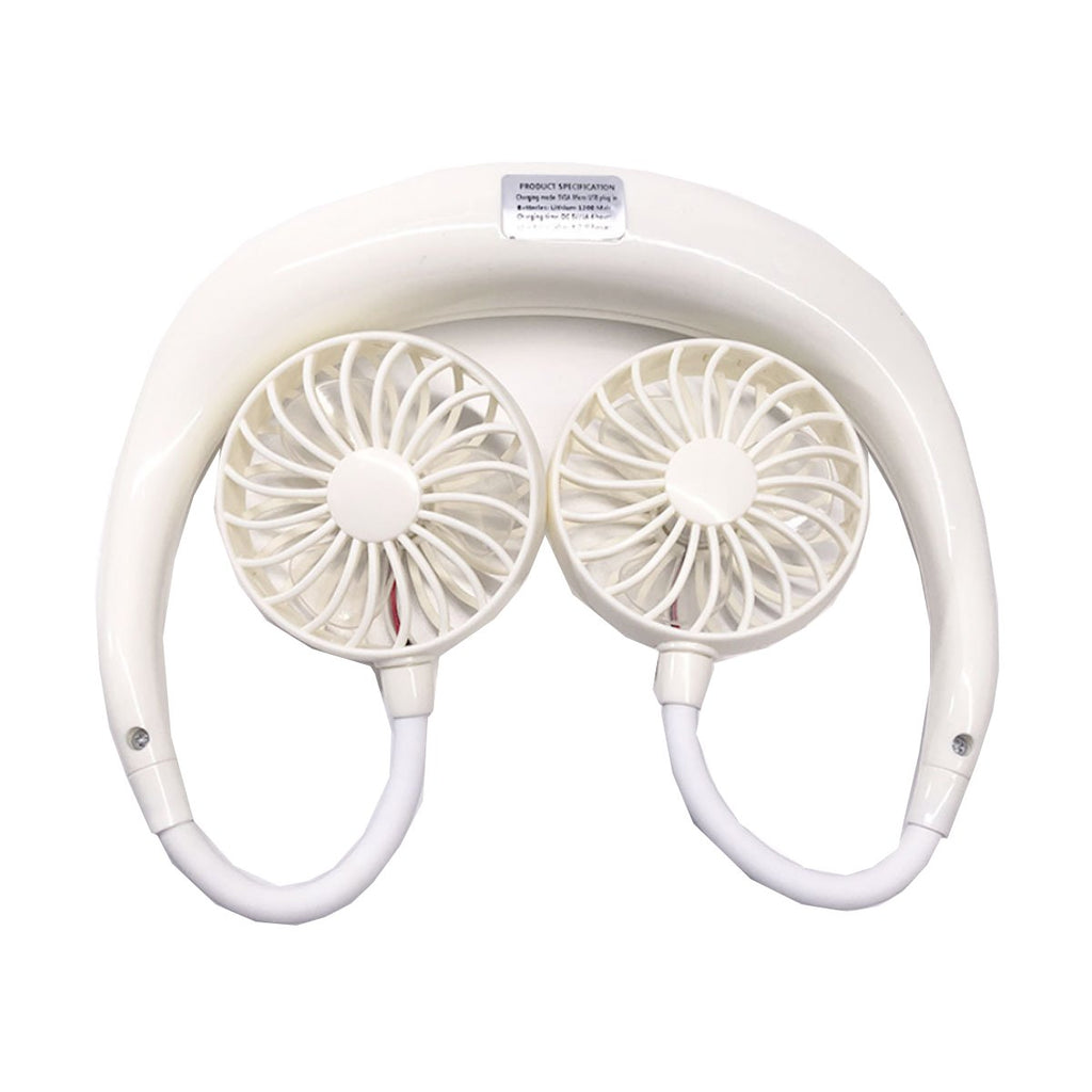 Double Cool Cordless Mini Collar Fan