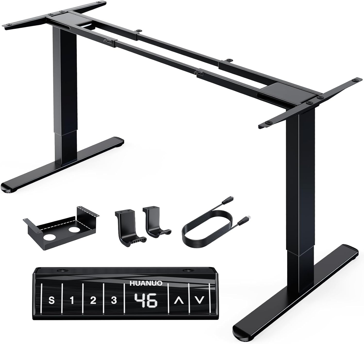 Electric Height Adjustable Desk Frame with Dual Motors-0