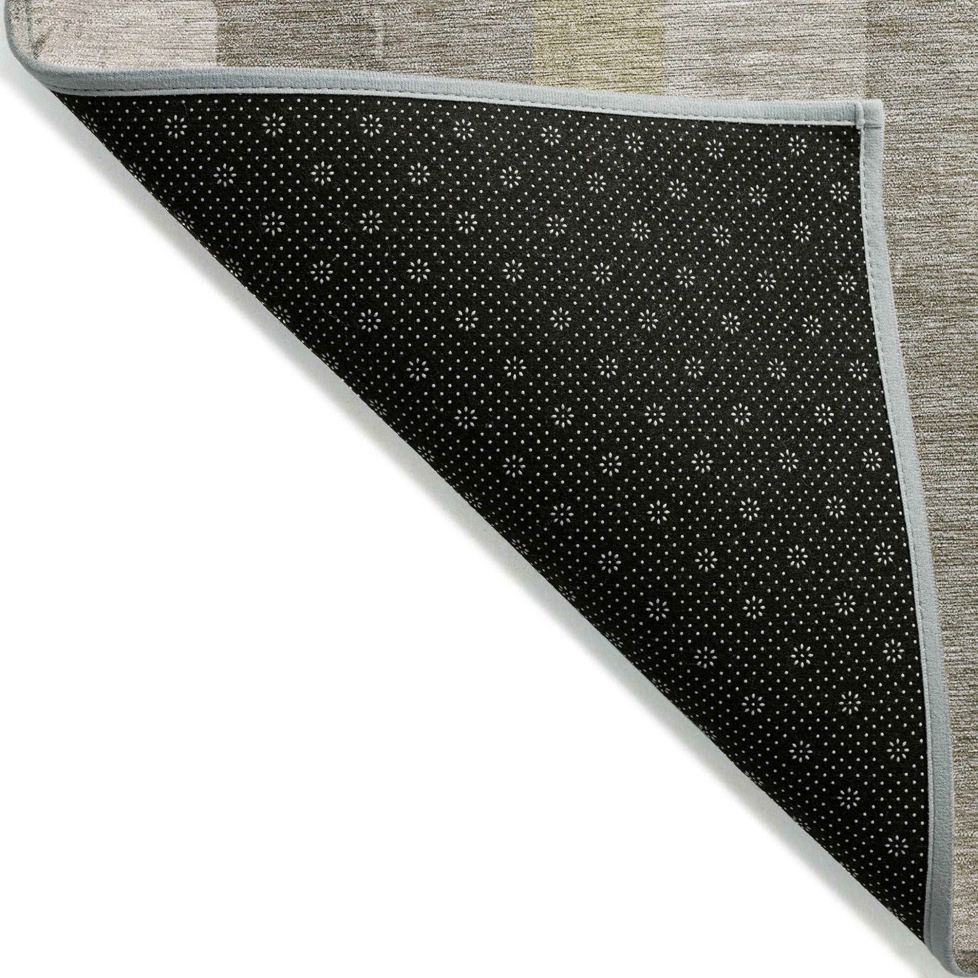 5' X 8' Taupe And Beige Striped Washable Indoor Outdoor Area Rug-6