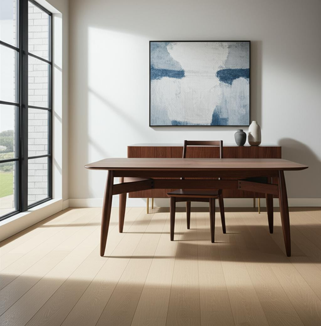 78" Espresso Solid Wood Dining Table-0