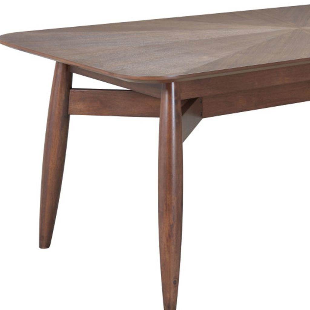 78" Espresso Solid Wood Dining Table-7