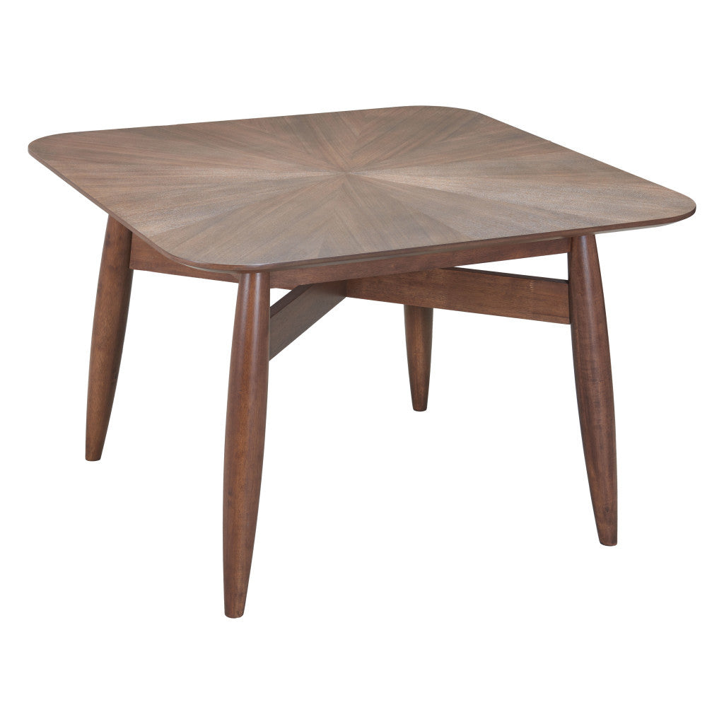 46" Espresso Solid Wood Square Dining Table-4