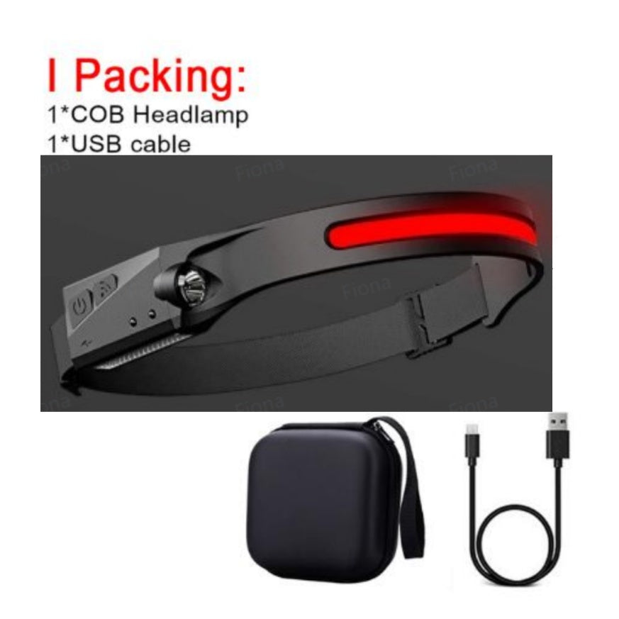 USB Rechargeable COB LED Headlamp