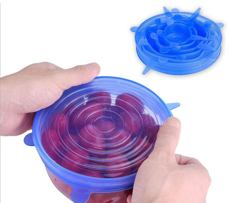 Stretch & Seal Food Covers 6 Piece Lids