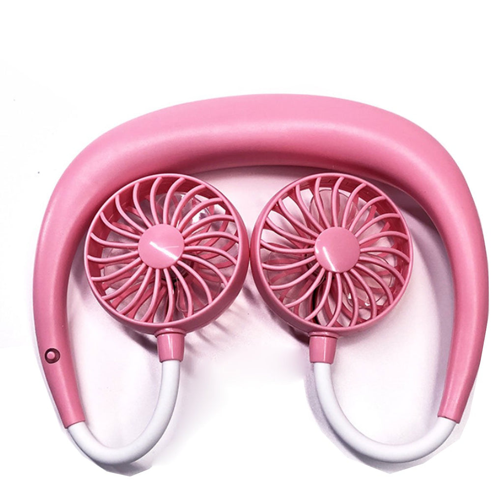 Double Cool Cordless Mini Collar Fan