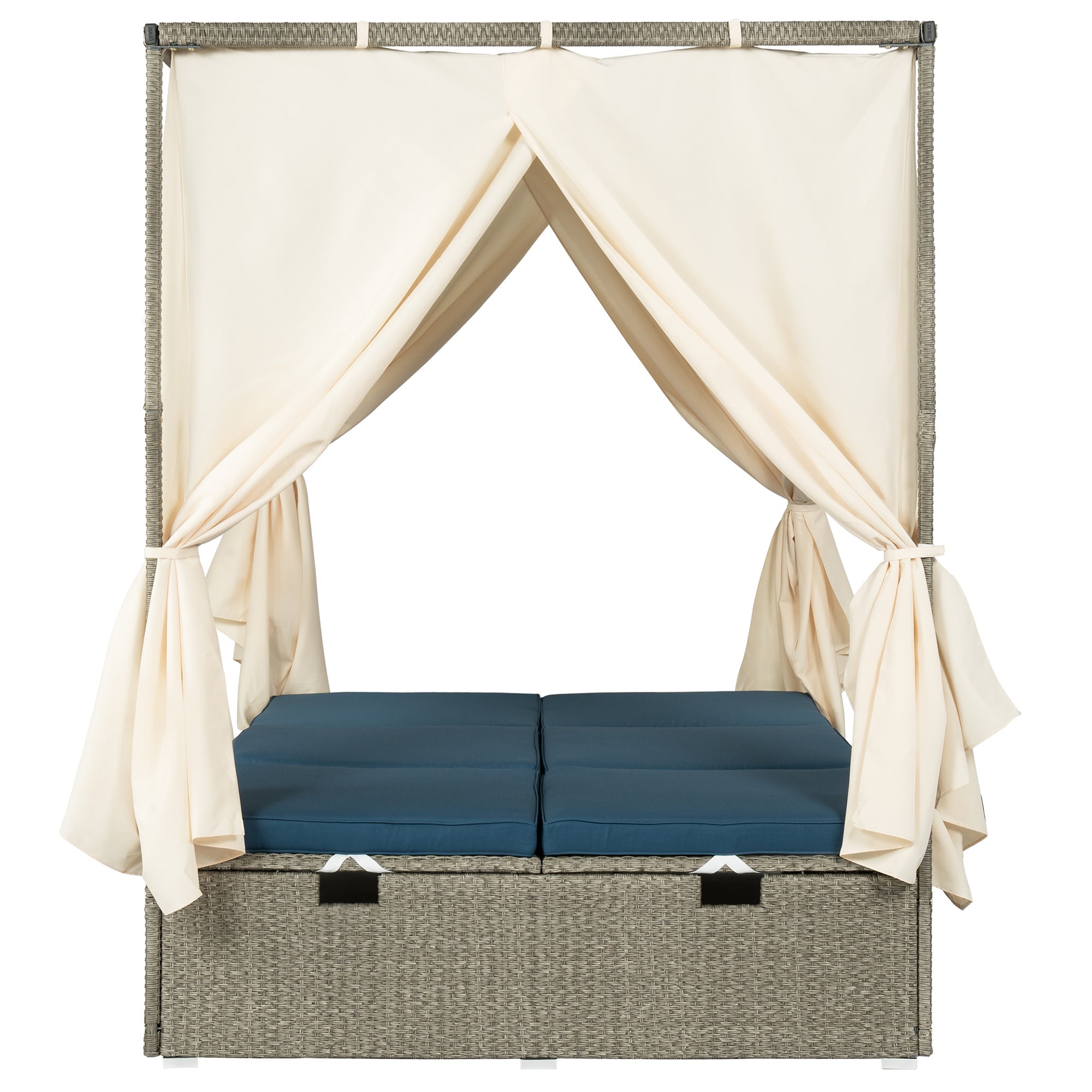 Adjustable Sun Bed With Curtain,High Comfort,With 3 Colors