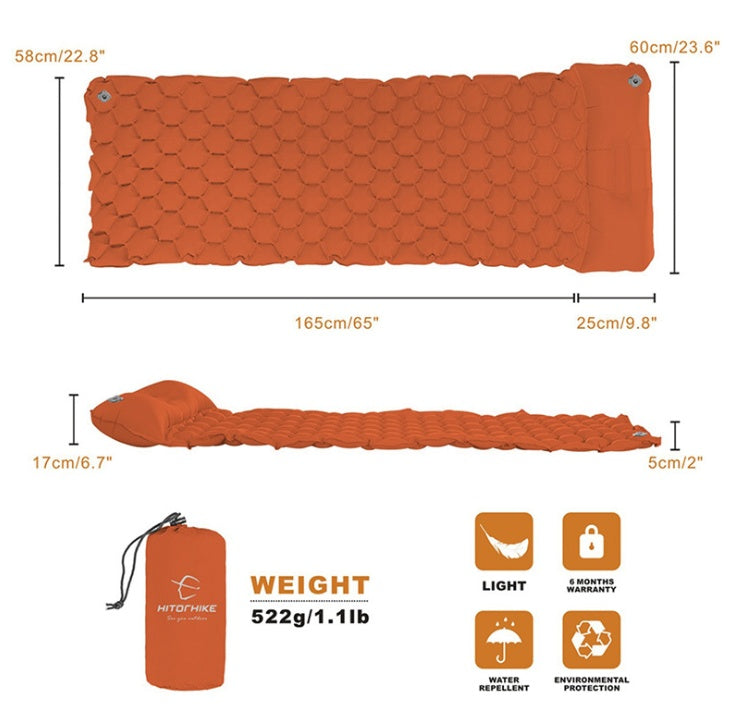 Inflatable Honeycomb Camping Mattress