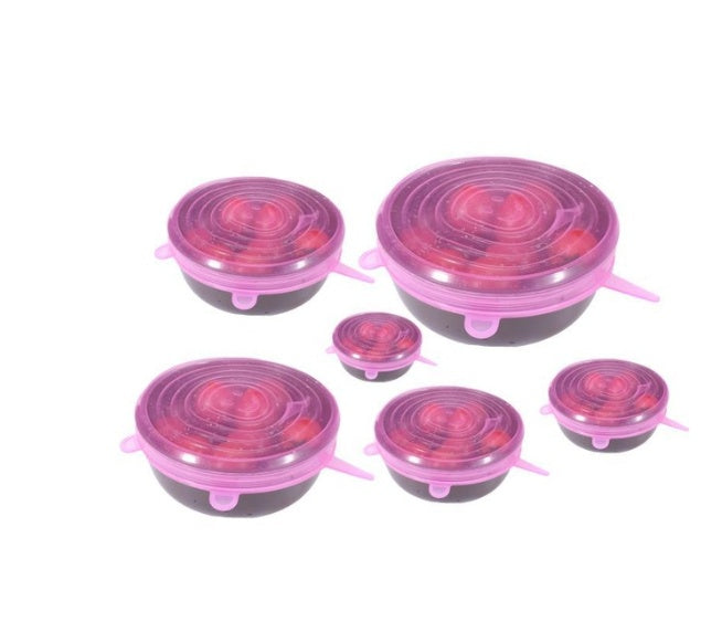 Stretch & Seal Food Covers 6 Piece Lids
