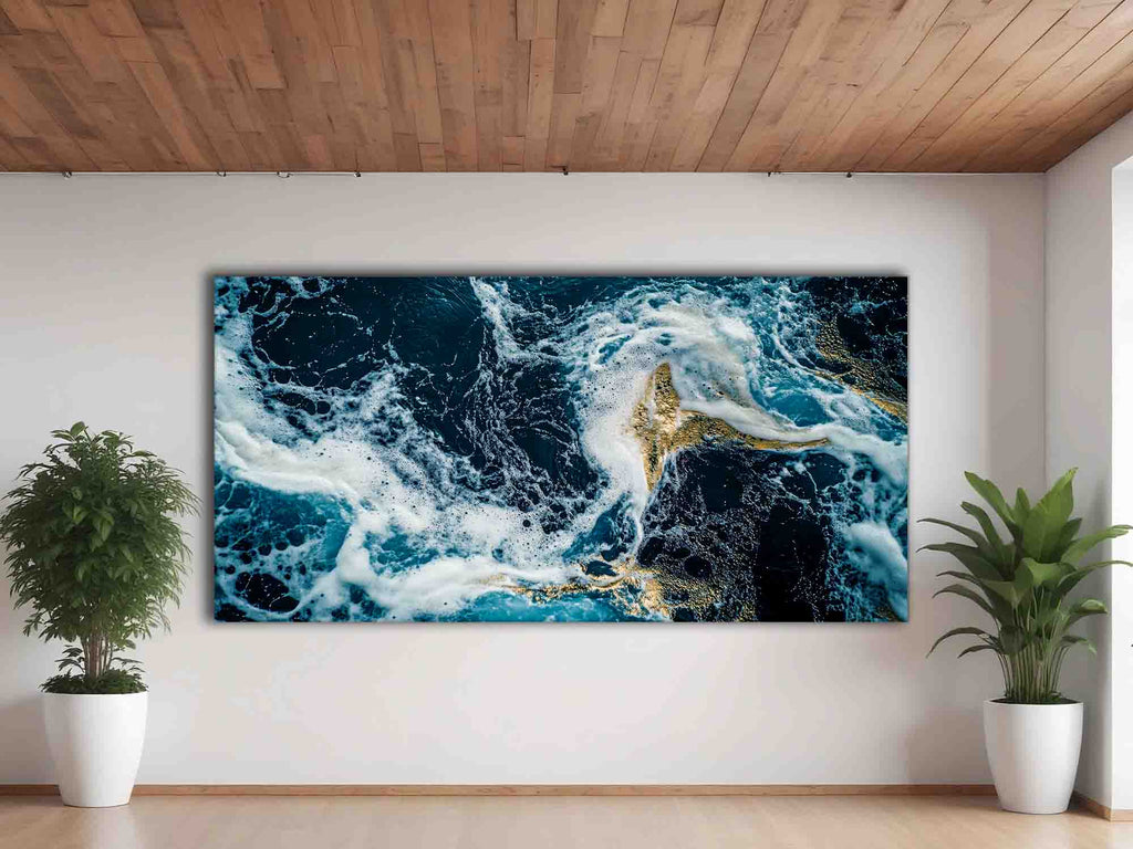 Fluid art abstract 72" x 36" fine art canvas print-0