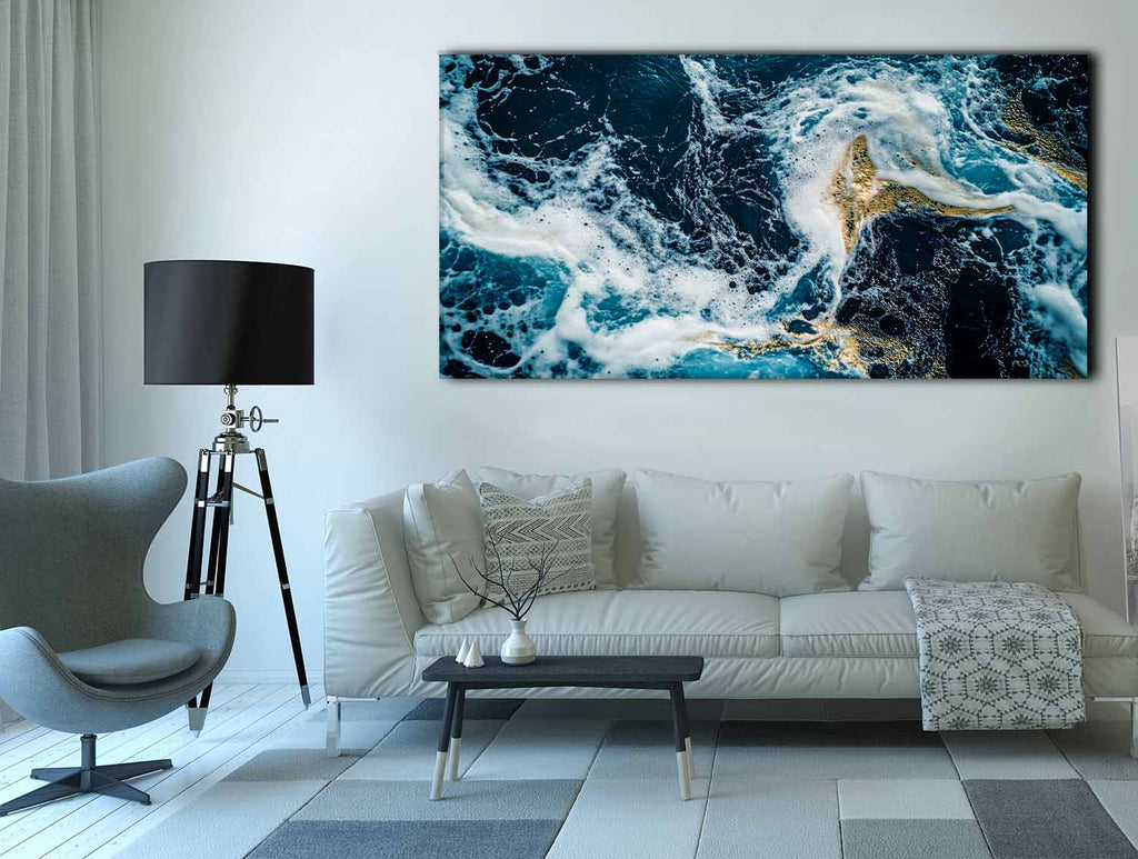 Fluid art abstract 72" x 36" fine art canvas print-1