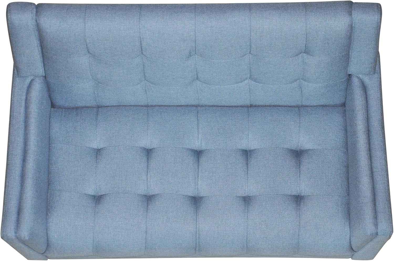Blue Mid-Century Modern Loveseat