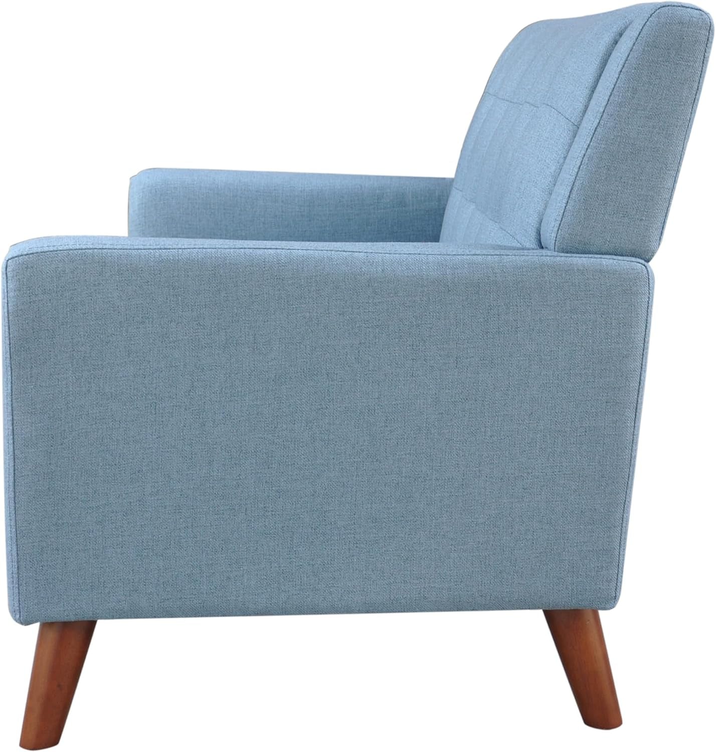 Blue Mid-Century Modern Loveseat