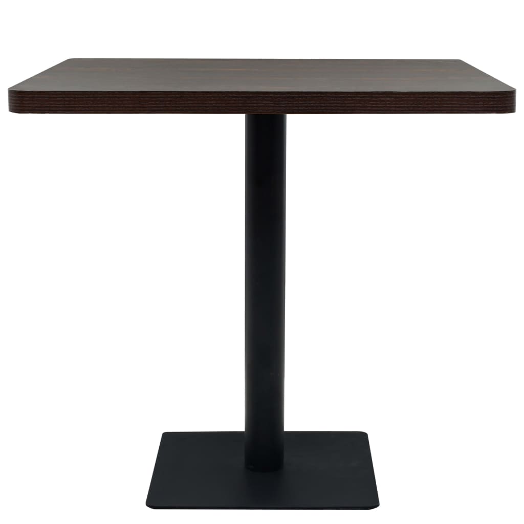 vidaXL Bistro Table Kitchen Bar Table Dining Room Table MDF and Steel Round-2