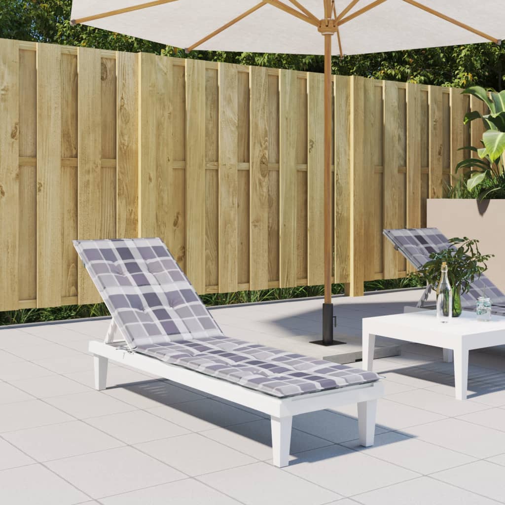 vidaXL Chair Cushion Outdoor Patio Water Repellent Deck Chair Seat Cushion Pad-12