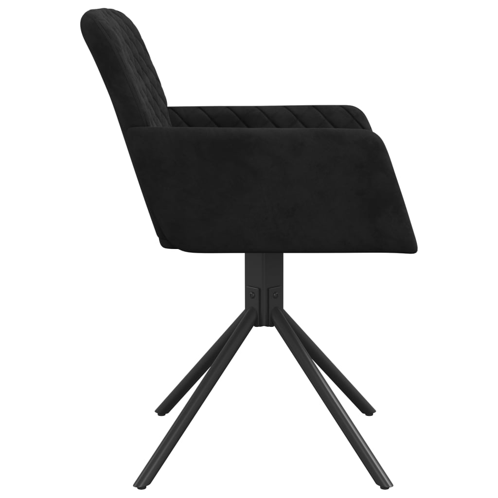 vidaXL Swivel Dining Chairs 2 Pcs Modern Accent Upholstered Side Chair Velvet-2