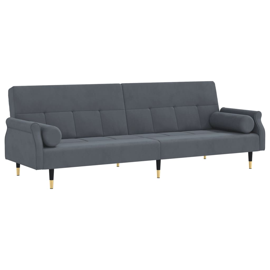 vidaXL Sofa Bed Loveseat Convertible Sofa Bed with Cushions for Studio Velvet-4