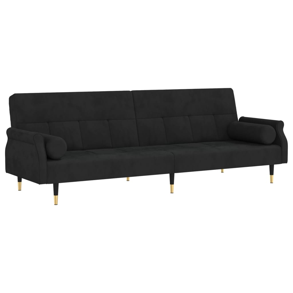 vidaXL Sofa Bed Loveseat Convertible Sofa Bed with Cushions for Studio Velvet-1