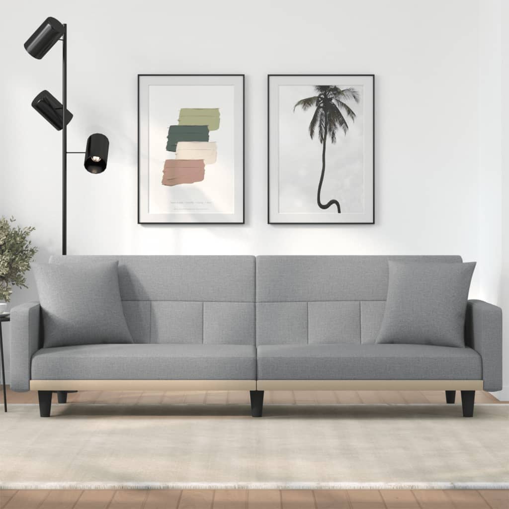 vidaXL Sofa Bed Loveseat Convertible Sofa Bed with Cushions for Studio Fabric-6