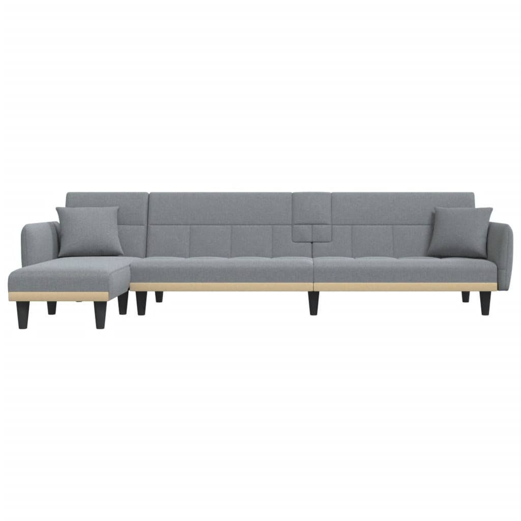 vidaXL Sofa Bed Folding Sleeper Couch Bed Settee Recliner L Shaped Sofa Fabric-1