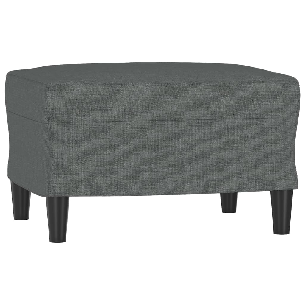 vidaXL 4 Piece Sofa Set with Pillows Dark Gray Fabric-4