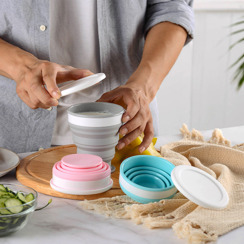 Portable Foldable Silicone Lunch Box – Smart, Space-Saving Dining