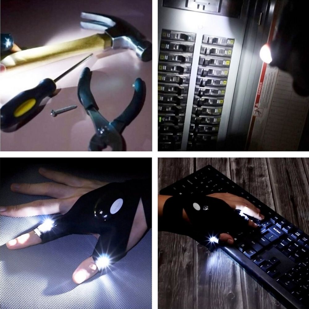 Multipurpose LED Flashlight Gloves