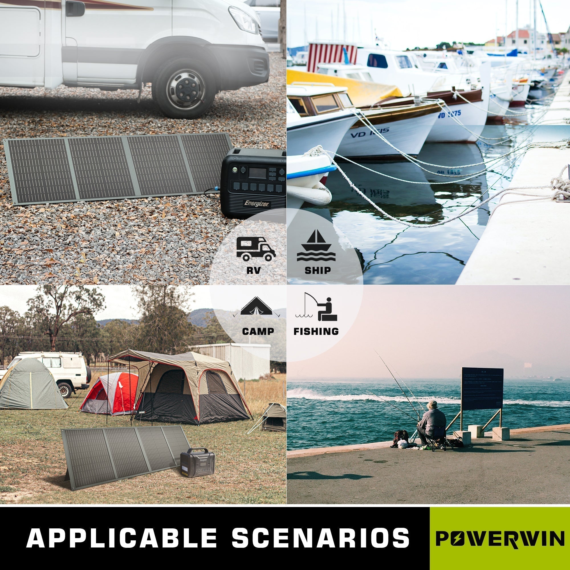 Foldable Solar Panel 3 Pack 330W
