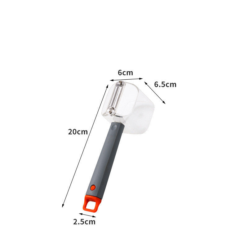 Paring knife with measurements on a white background