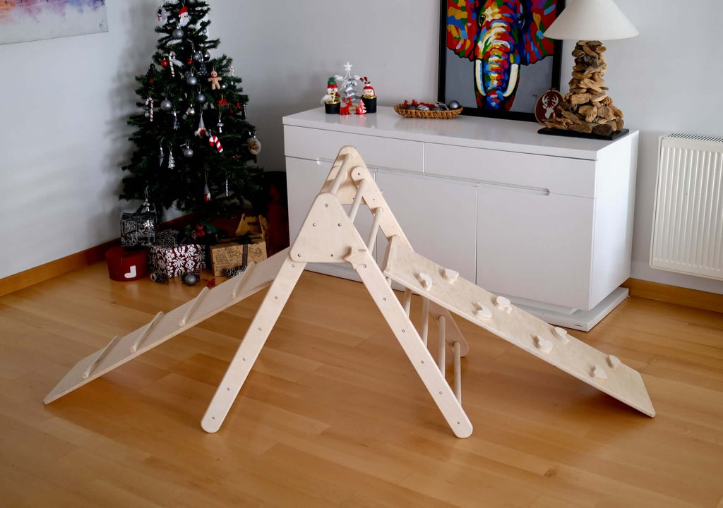 Versatile Montessori Climbing Set with Folding Table and Chair-7