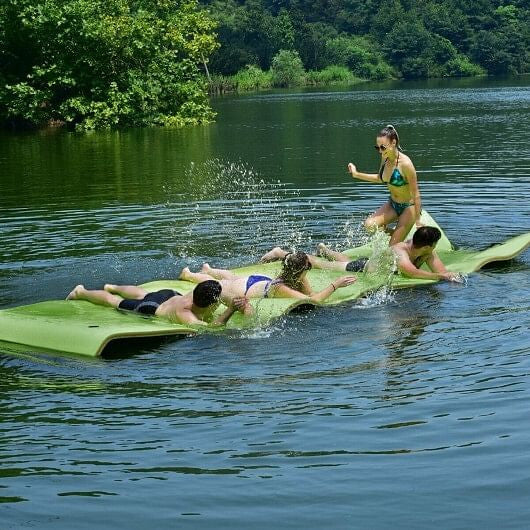 12' x 6' 3 Layer Floating Water Pad-Green-2