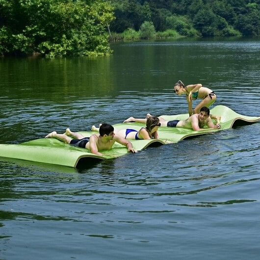 12' x 6' 3 Layer Floating Water Pad-Green-3