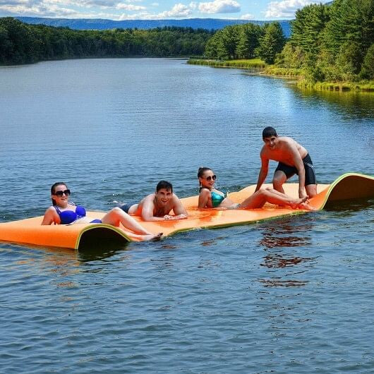 12' x 6' 3 Layer Floating Water Pad-Green-6