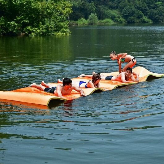 12' x 6' 3 Layer Floating Water Pad-Green-7