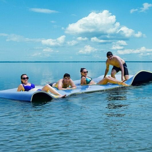 12' x 6' 3 Layer Floating Water Pad-Green-10