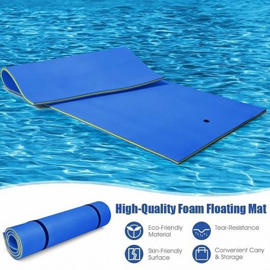 12' x 6' 3 Layer Floating Water Pad-Green-13