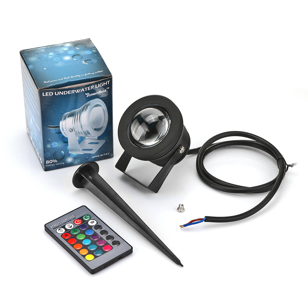 10W RGB LED Garden Spotlight