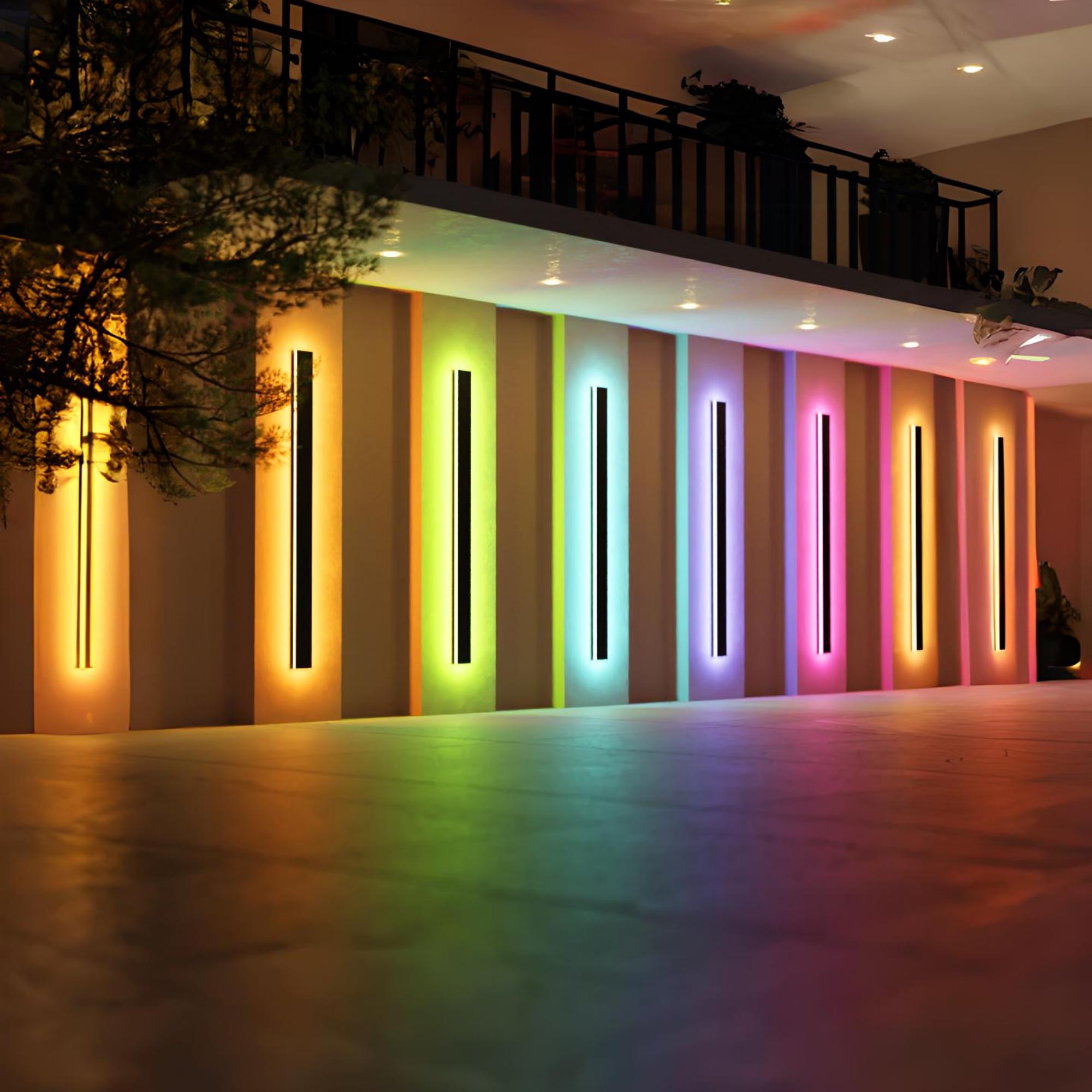 2 Pcs Outdoor Long Wall Light-3