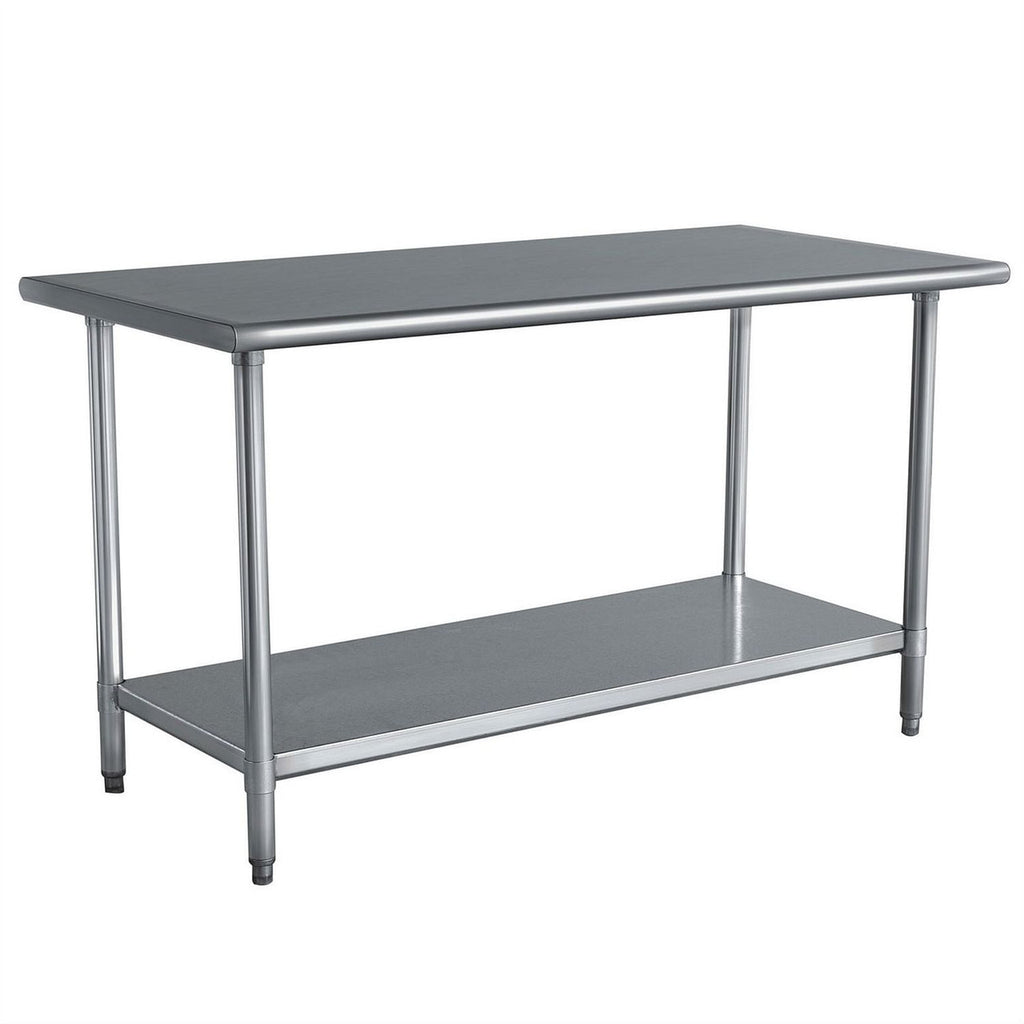 Stainless Steel Top Utility Table High Top Workbench Prep Table 24 x 48 inch-1